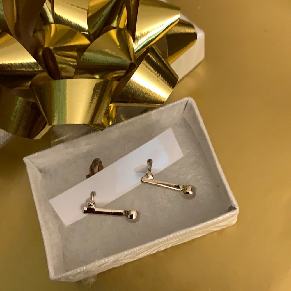 Earrings New in Box Rose-Gold-tone drop Studs  2/$10, 3/$12